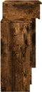 vidaXL - Kaptafel - met - LED - 115x37x110,5 - cm - gerookt - eikenkleurig
