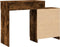 vidaXL - Kaptafel - met - LED - 115x37x110,5 - cm - gerookt - eikenkleurig