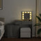 vidaXL - Kaptafel - met - LED - 115x37x110,5 - cm - grijs - sonoma - eikenkleurig