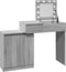 vidaXL - Kaptafel - met - LED - 115x37x110,5 - cm - grijs - sonoma - eikenkleurig