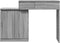 vidaXL - Kaptafel - met - LED - 115x37x110,5 - cm - grijs - sonoma - eikenkleurig