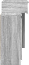vidaXL - Kaptafel - met - LED - 115x37x110,5 - cm - grijs - sonoma - eikenkleurig
