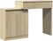vidaXL - Kaptafel - met - LED - 115x37x110,5 - cm - sonoma - eikenkleurig
