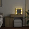 vidaXL - Kaptafel - met - LED - 115x37x110,5 - cm - sonoma - eikenkleurig
