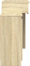 vidaXL - Kaptafel - met - LED - 115x37x110,5 - cm - sonoma - eikenkleurig