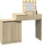 vidaXL - Kaptafel - met - LED - 115x37x110,5 - cm - sonoma - eikenkleurig