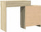 vidaXL - Kaptafel - met - LED - 115x37x110,5 - cm - sonoma - eikenkleurig