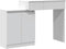 vidaXL - Kaptafel - met - LED - 115x37x110,5 - cm - wit