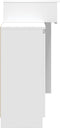 vidaXL - Kaptafel - met - LED - 115x37x110,5 - cm - wit