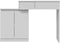 vidaXL - Kaptafel - met - LED - 115x37x110,5 - cm - wit