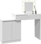 vidaXL - Kaptafel - met - LED - 115x37x110,5 - cm - wit