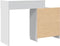 vidaXL - Kaptafel - met - LED - 115x37x110,5 - cm - wit