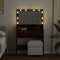 vidaXL - Kaptafel - met - LED - 80x41x134,5 - cm - gerookt - eikenkleurig