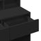 vidaXL - Kaptafel - met - LED - 80x41x134,5 - cm - zwart