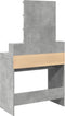 vidaXL - Kaptafel - met - LED - 80x41x144,5 - cm - betongrijs