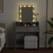 vidaXL - Kaptafel - met - LED - 80x41x144,5 - cm - betongrijs