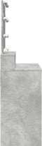 vidaXL - Kaptafel - met - LED - 80x41x144,5 - cm - betongrijs