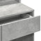 vidaXL - Kaptafel - met - LED - 80x41x144,5 - cm - betongrijs