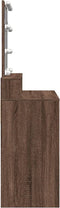 vidaXL - Kaptafel - met - LED - 80x41x144,5 - cm - bruin - eikenkleurig