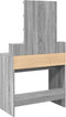 vidaXL - Kaptafel - met - LED - 80x41x144,5 - cm - grijs - sonoma - eikenkleurig