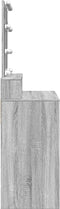 vidaXL - Kaptafel - met - LED - 80x41x144,5 - cm - grijs - sonoma - eikenkleurig