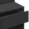 vidaXL - Kaptafel - met - LED - 80x41x144,5 - cm - zwart