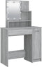 vidaXL - Kaptafel - met - LED - 86,5x35x136 - cm - grijs - sonoma - eikenkleurig