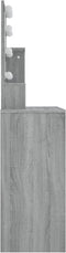 vidaXL - Kaptafel - met - LED - 86,5x35x136 - cm - grijs - sonoma - eikenkleurig