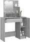 vidaXL - Kaptafel - met - LED - 86,5x35x136 - cm - grijs - sonoma - eikenkleurig