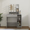 vidaXL - Kaptafel - met - LED - 86,5x35x136 - cm - grijs - sonoma - eikenkleurig