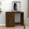 vidaXL - Kaptafel - met - LED - 90x50x132,5 - cm - bewerkt - hout - bruin - eikenkleur