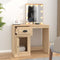 vidaXL - Kaptafel - met - LED - 90x50x132,5 - cm - bewerkt - hout - sonoma - eikenkleur