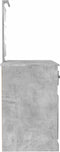 vidaXL - Kaptafel - met - LED - 90x50x132,5 - cm - bewerkt - hout - betongrijs