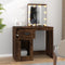 vidaXL - Kaptafel - met - LED - 90x50x132,5 - cm - bewerkt - hout - gerookt - eikenkleur