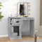 vidaXL - Kaptafel - met - LED - 90x50x132,5 - cm - bewerkt - hout - betongrijs