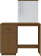 vidaXL - Kaptafel - met - LED - 95x50x133,5 - cm - massief - grenenhout - honingbruin