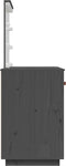 vidaXL - Kaptafel - met - LED - 95x50x133,5 - cm - massief - grenenhout - grijs