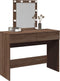 vidaXL - Kaptafel - met - LED-verlichting - 100x40x130 - cm - bruin - eikenkleurig