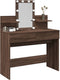 vidaXL - Kaptafel - met - LED-verlichting - 100x40x130 - cm - bruin - eikenkleurig