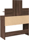 vidaXL - Kaptafel - met - LED-verlichting - 100x40x130 - cm - bruin - eikenkleurig