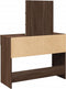 vidaXL - Kaptafel - met - LED-verlichting - 100x40x130 - cm - bruin - eikenkleurig