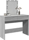 vidaXL - Kaptafel - met - LED-verlichting - 100x40x130 - cm - grijs - sonoma