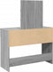 vidaXL - Kaptafel - met - LED-verlichting - 100x40x130 - cm - grijs - sonoma