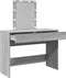 vidaXL - Kaptafel - met - LED-verlichting - 100x40x130 - cm - grijs - sonoma