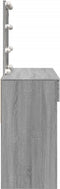 vidaXL - Kaptafel - met - LED-verlichting - 100x40x130 - cm - grijs - sonoma