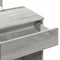 vidaXL - Kaptafel - met - LED-verlichting - 100x40x130 - cm - grijs - sonoma