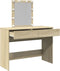vidaXL - Kaptafel - met - LED-verlichting - 100x40x130 - cm - sonoma - eikenkleurig
