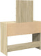 vidaXL - Kaptafel - met - LED-verlichting - 100x40x130 - cm - sonoma - eikenkleurig