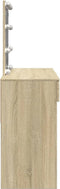 vidaXL - Kaptafel - met - LED-verlichting - 100x40x130 - cm - sonoma - eikenkleurig
