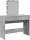 vidaXL - Kaptafel - met - LED-verlichting - 100x40x130 - cm - betongrijs